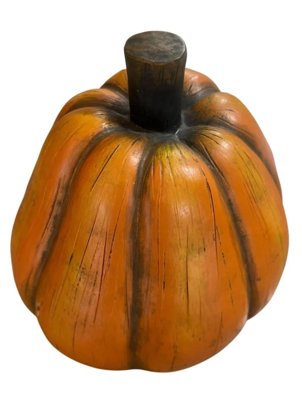 Carved Wooden Pumpkin Witch Halloween Décor 8